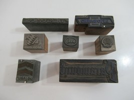 Rubber Stamps Gas Service Station Lot of 7 - Chevrolet, Shell, Chevron, ... - £47.01 GBP