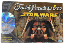 STAR WARS Saga Edition 2005 Trivial Pursuit DVD Luke Vader Yoda 100% Com... - $14.80