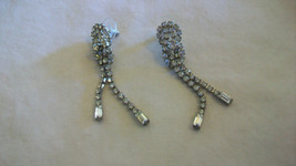 Vintage Austrian Crystal Earrings 2&quot; - £37.39 GBP