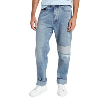 Ksubi Men&#39;s Anti K Retrograde Ripped Jeans Relaxed Straight Fit Denim Bl... - £87.22 GBP