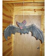 Big Creepy Flying Vampire Bat Hanging Haunted Halloween Prop Giant Over ... - $69.30 CAD