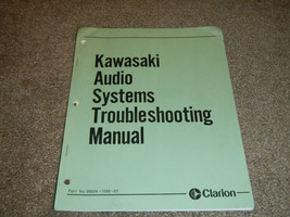 CLARION KAWASAKI AUDIO SYSTEMS #1 TROUBLE SHOOTING BOOK MANUAL - $17.26