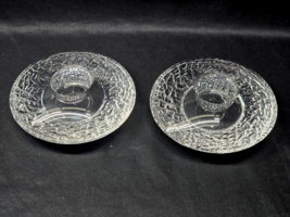 Orrefors Kosta Boda AB Sweden 5.5&quot; Discus Votive Candle Holder - Matched... - $39.98