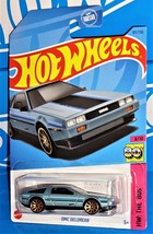 Hot Wheels 2023 HW: The &#39;80s Series #101 DMC Delorean Mtflk Blue w/ 10SPs - £2.33 GBP