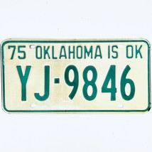 1975 United States Oklahoma Oklahoma County Passenger License Plate YJ-9846 - €11,20 EUR