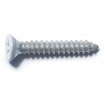 #7 x 1&quot; White Steel Phillips Flat Head Hinge Screws (35 pcs.) - £9.60 GBP