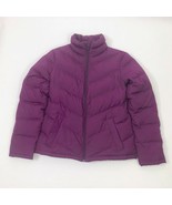 Lands&#39; End Purple Puffer Down Jacket Wms Size XS 2-4 - $27.71