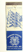 US Coast Guard Training  Curtis Bay, Maryland 20 Strike Military Matchbook Cover - £1.59 GBP