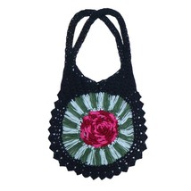 Women Mix Color National Wind  Sweet Cute Beach Handbag Line With Bag White  Dra - £31.10 GBP