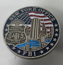 FBI New York Field Office Silver Challenge Coin Police - £34.95 GBP