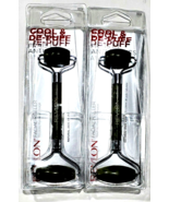 2 Revlon Cool And De-puff Facial Roller Natural Jade Stone Reduce Puffiness - $532.91 MXN