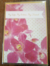 Mother&#39;s Day For Wife Greeting Card *Heirloom* Hallmark Love Floral Spouse 2 - £2.35 GBP