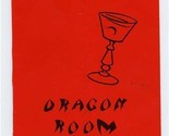 Dragon Room Cocktail List Valley North Shopping Center Wenatchee Washing... - £9.34 GBP