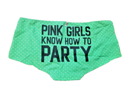 Victoria&#39;s Secret PINK Women&#39;s Underwear Bottoms Party Girl Green Small NEW - £14.83 GBP