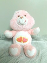 Vintage Kenner Love-A-Lot Pink Care Bear Original 1983 Stuffed Animal 13&quot; - £31.72 GBP