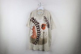 Vintage Liquid Blue Mens XL All Over Print Baltimore Orioles Baseball T-Shirt - £34.92 GBP
