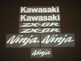 Kawasaki Ninja ZX6R Decal Graphics Kit, White - $19.99