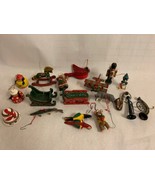 Lot of 19 Vintage Christmas Ornaments - RARE! - £30.95 GBP