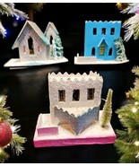 Vintage 1920-30 Putz Village Cardboard Houses Made in Japan Sponge Tree ... - $1,735.20 MXN Vintage 1920-30 Putz Village Cardboard Houses Made in Japan Sponge Tree ... - $1,735.20 MXN