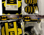 BATMAN Happy Birthday Party Pack Glasses, mask, banner &amp; Table cloth NIP - $12.86
