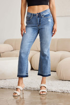 Judy Blue Full Size Release Hem Cropped Bootcut Jeans - £50.81 GBP