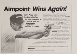 1989 Print Ad Aimpoint Electronic Sights Revolvers Target Champion Herndon,VA - £11.82 GBP