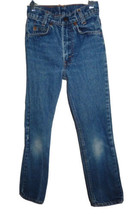 Vintage Levis 418-0217 Orange Tab Jeans Boys 10 (22x23 1/4) Slim Straight USA - £47.54 GBP