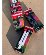 5 Philips 5 watts 2700K G23 Single Tube 2pin White Fluorescent Light Bul... - $22.93