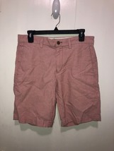 Banana Republic Aiden Striped Chino Shorts Size 30 Cotton Actual Waist 3... - £8.69 GBP