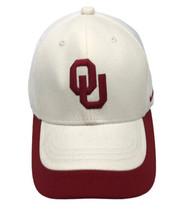 OU Sooners Team Nike Hat Baseball Ball Cap White Crimson Oklahoma Vintage - £29.74 GBP