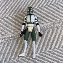 Star Wars Clone Wars Clone Trooper Commander Gree Figure 3.75" With Helm... - $14.55