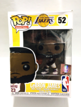 Funko Pop Lebron James White Jersey Los Angeles Lakers NBA Pop 52 Damage... - $21.80