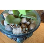 Native American Mexican Petite Sterling Silver Turquoise Earrings EUC - $34.65
