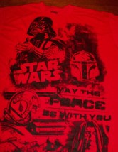 Star Wars T-Shirt Medium New Luke Skywalker X-WING Darth Vader Boba Fett - $19.80