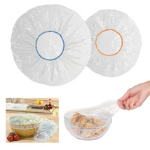 20 Pc Clear Elastic Wrap Bowl Covers Food Storage Caps Dish Plate Stretc... - £18.42 GBP