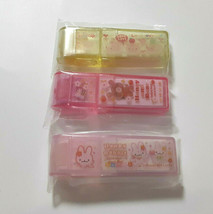 Roller Eraser With case Pink Rabbit Yellow Pig Pink Bear Retro Old Goods... - $22.10