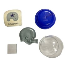 Dallas Cowboys Mini Helmet Magnet With Sticker And Stick On Magnet Strip - $4.59