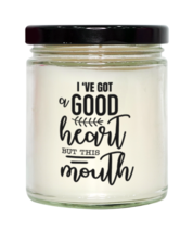 I&#39;ve got a good heart but this mouth,  Vanilla candle. Model 60048  - £19.65 GBP