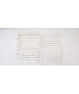 Vintage Plasticville #3F Platform Fence & Gate 12 Pieces Hard To Find O Scale - $11.87