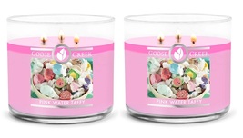 Goose Creek Pink Water Taffy Scented Large 3 Wick Candle 14.5 oz x2 - £28.47 GBP