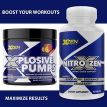 Pre-workout Powder Massive Xplode with Xplosive Pump Combo N.O. Vaso Pills - £47.29 GBP