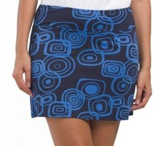 NWT Ladies GOLFTINI Eager Eyes ALine Blue Navy  Pull On Knit GOLF SKORT ... - $44.99