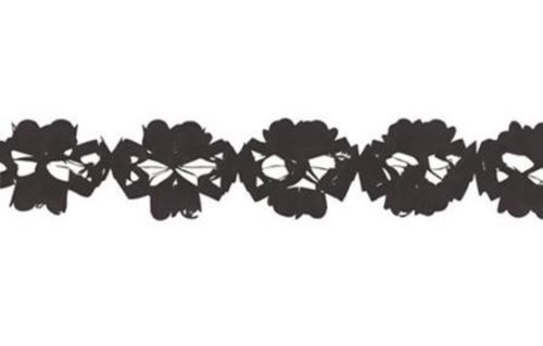 Creative Converting Tissue Garland Party Decor, 6” x 10&#39; Long, Black - $2.81