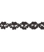 Creative Converting Tissue Garland Party Decor, 6” x 10&#39; Long, Black - $3.60 CAD