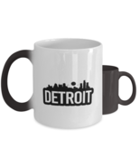 Detroit Bold Skyline,  Heat Sensitive Color Changing Coffee Mug, Magic C... - £19.91 GBP