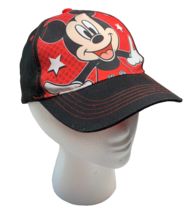 Disney Mickey Mouse Cap Side &amp; Back 100% Cotton Front Panel 100 Polyester - $13.63