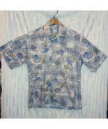 Half Moon Bay Hawaiian Shirt M  Button Up Short Sleeve Seashells ✨ - $188.83 MXN