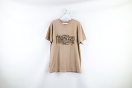 Vintage 90s Streetwear Mens Large Spell Out Maui Hawaii Sea Turtle T-Shirt Brown - £31.02 GBP