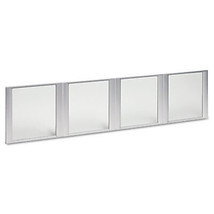 Glass Door Set With Silver Frame For 72&quot; Wide Hutch- 4 Doors/Set - £95.95 GBP