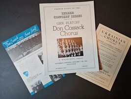 Gen Platoff Don Cossack Chorus January 17 1948 Chicago Orchestra Hall Pl... - $40.24